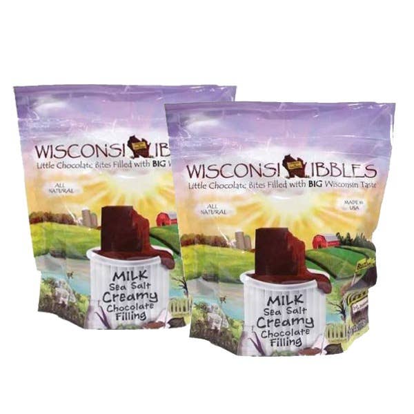 Milk Chocolate Creamy Sea Salt Chocolate Filling for wholesale by Dillon's Chocolates, llc