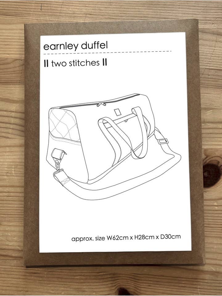 Earnley Duffel Bag Sewing Pattern for wholesale by Two Stitches Patterns