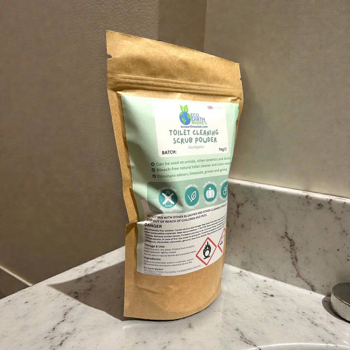 Eco Earth Market - Wholesale Toilet Cleaner - Eucalyptus Toilet Cleaning Scrub Powder 1kg4