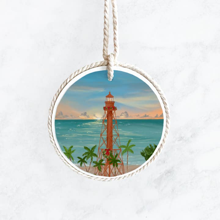 Sanibel Island Lighthouse Christmas Ornament, Souvenir for wholesale by 25 Sweetpeas