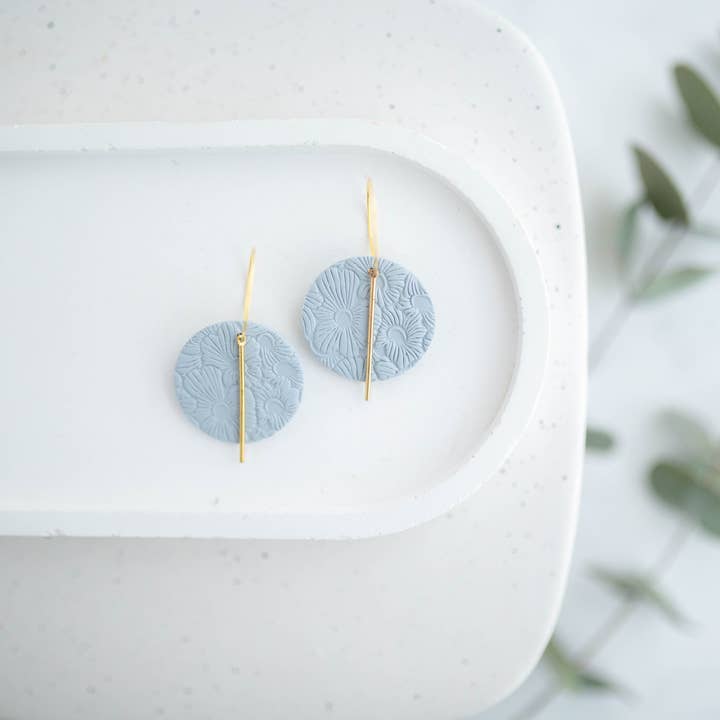 Hazel n Blue - Wholesale Dangle Earrings - Clay Earrings | Simple Circle Hoops | Spring Fling Collection4