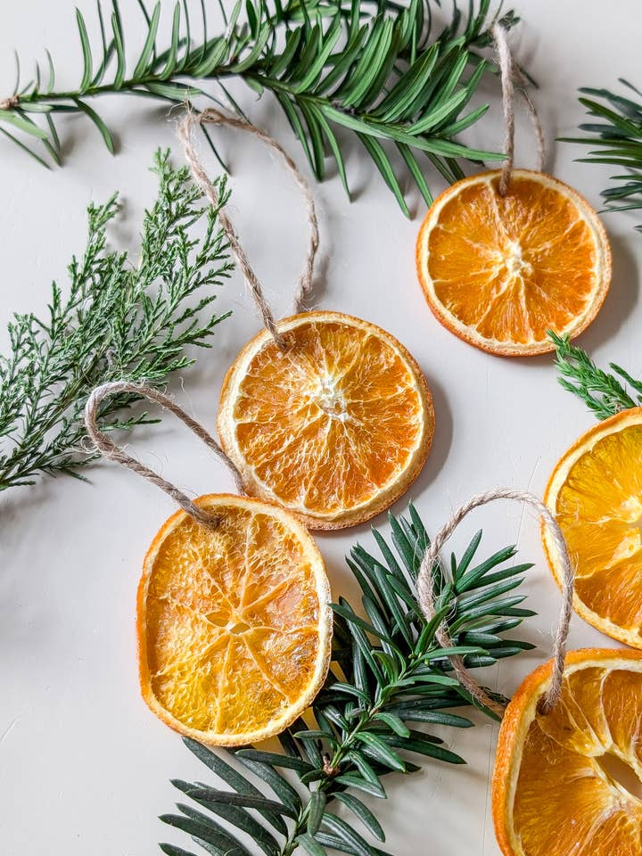 Handmade Orange Slice Ornament for wholesale by The Nutmeg Home