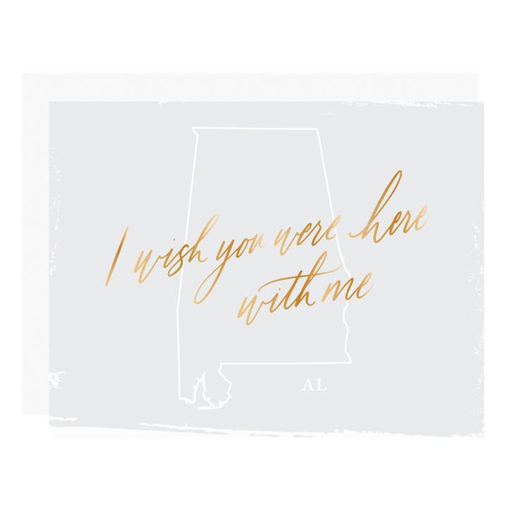 Wish You Were Here - ALABAMA for wholesale by Little Well Paper Co.