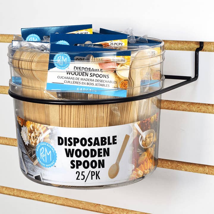 R&M International - Wholesale Kitchen spoon - Wall Bucket Refill Disp Wood Spoon /181