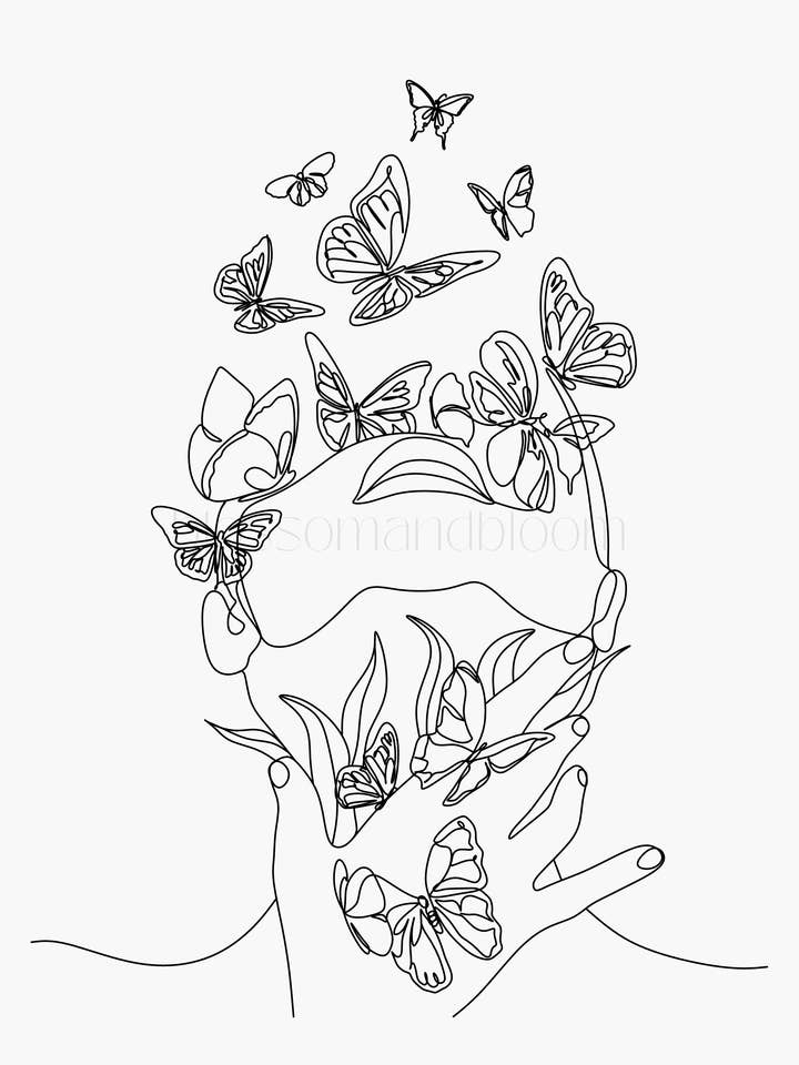 Linha Arte Borboleta por atacado de Blossom & Bloom