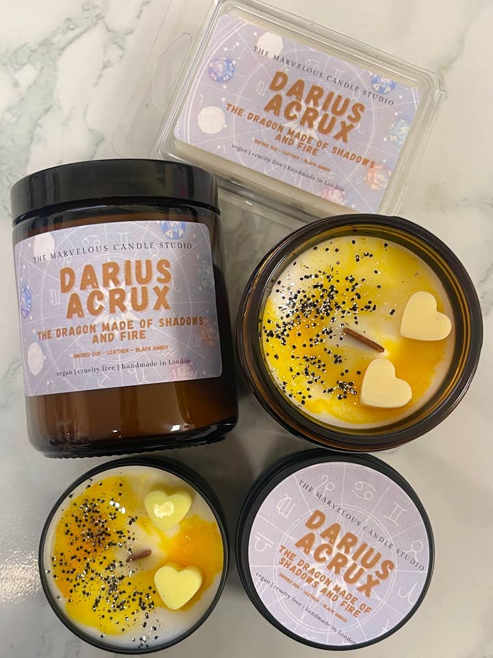 Darius Acrux Candle | Zodiac Academy for wholesale by Marvelous Candle Studio