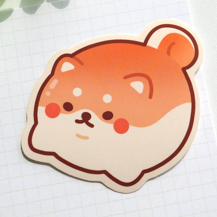 Shiba Bun Sticker for wholesale by Chonky Frenz
