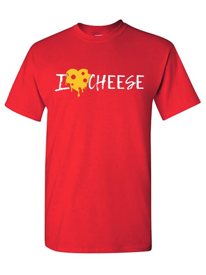 Feelin Good Tees - Wholesale Screen Printed T-Shirt - Unisex - I Heart Cheese7