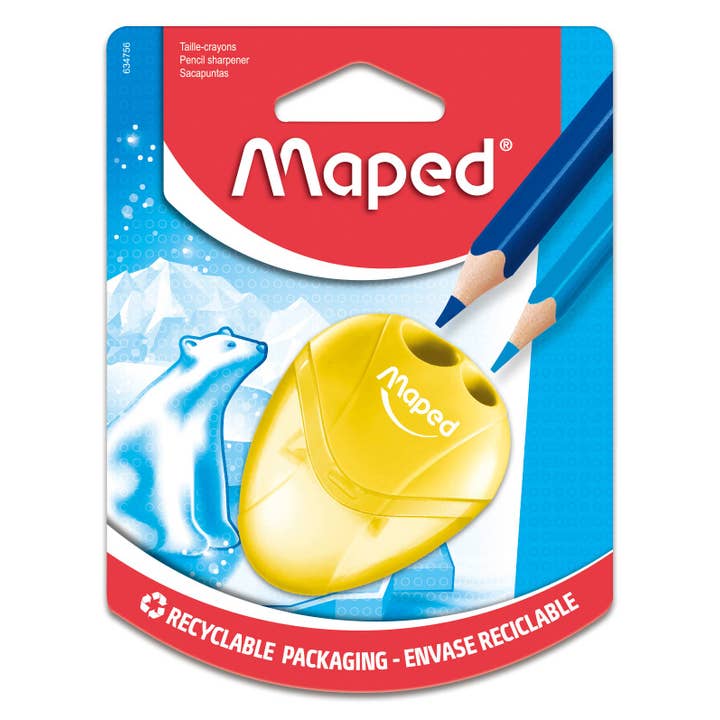 Janod - Wholesale Pencil Sharpener - Igloo 2-Hole Canister Pencil Sharpener