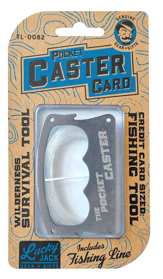 Lucky Jack - Vendita all'ingrosso Strumento multifunzione - Pocket Caster Card – Strumento da pesca tascabile Adventure Card2
