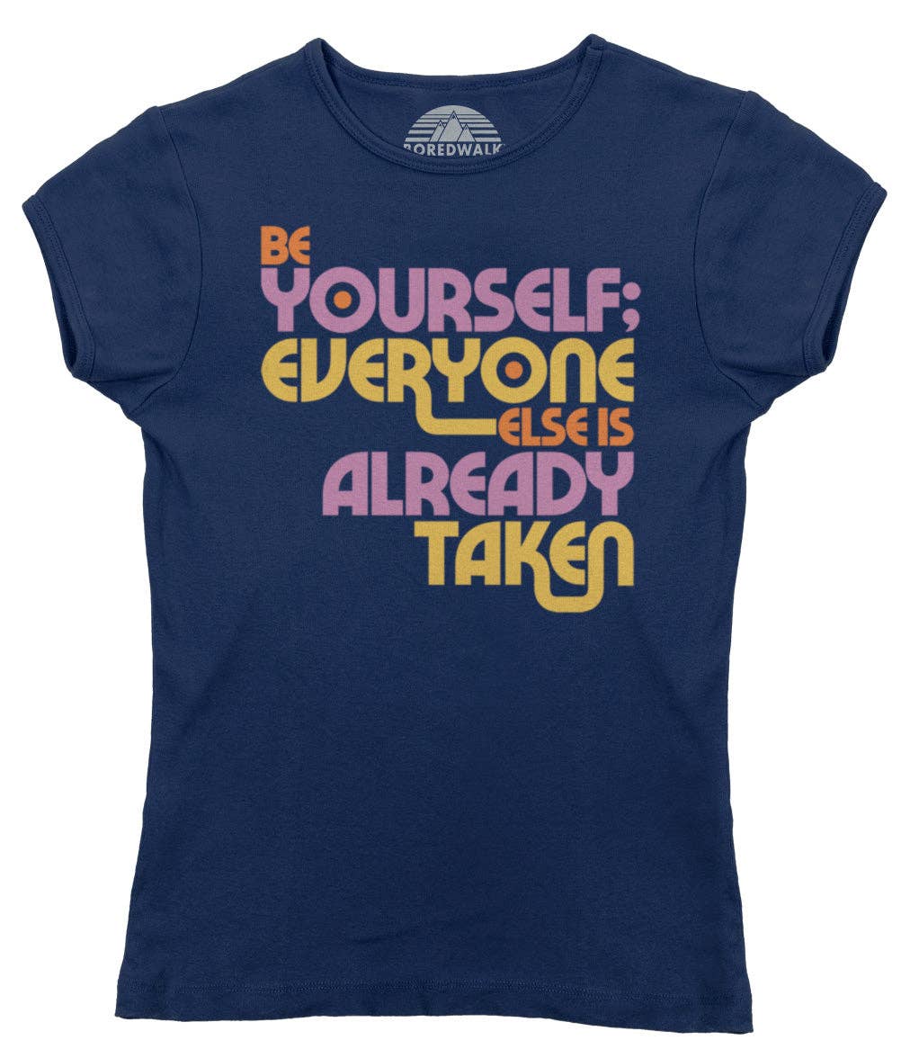 Boredwalk - Wholesale Screen Printed T-Shirt - Women's - Women's Be Yourself Oscar Wilde T-Shirt2