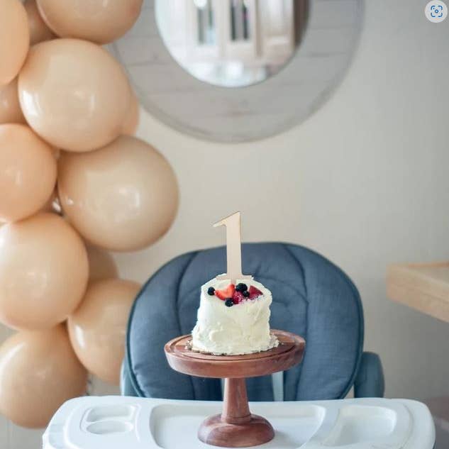 Cake Topper Décoration de gâteau d'anniversaire en bois brut pour la vente par Prettylittlelaser