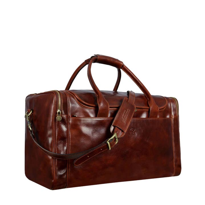 Time Resistance - Wholesale Weekender Bag - Men's - Large Italian Leather Duffel Bag - The Hitchhikers Guide to the Galaxy4