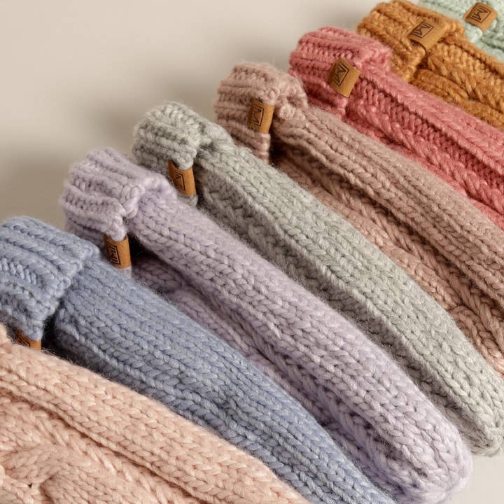 Fashion City - Wholesale Mittens - Women's - Winter Gloves Cable Knit Mittens with Fleece Lined16