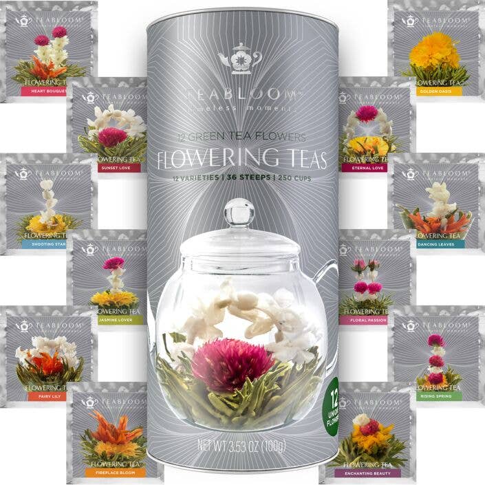 Teabloom - Wholesale Loose Tea - Teabloom Flowering Tea - 12 Unique Varieties