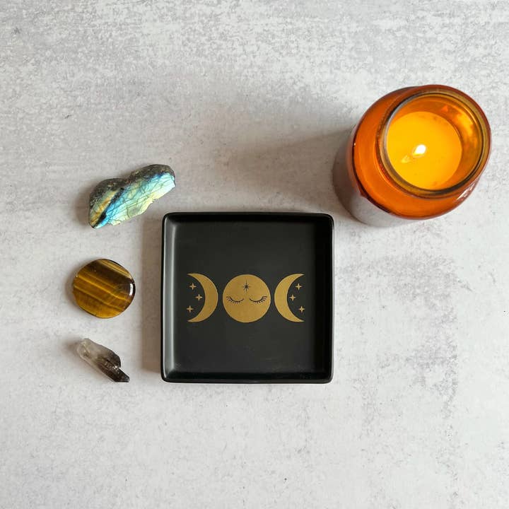 Wishcraft Goods - Vente Plateaux à bijoux - Plat fourre-tout carré Triple Goddess5