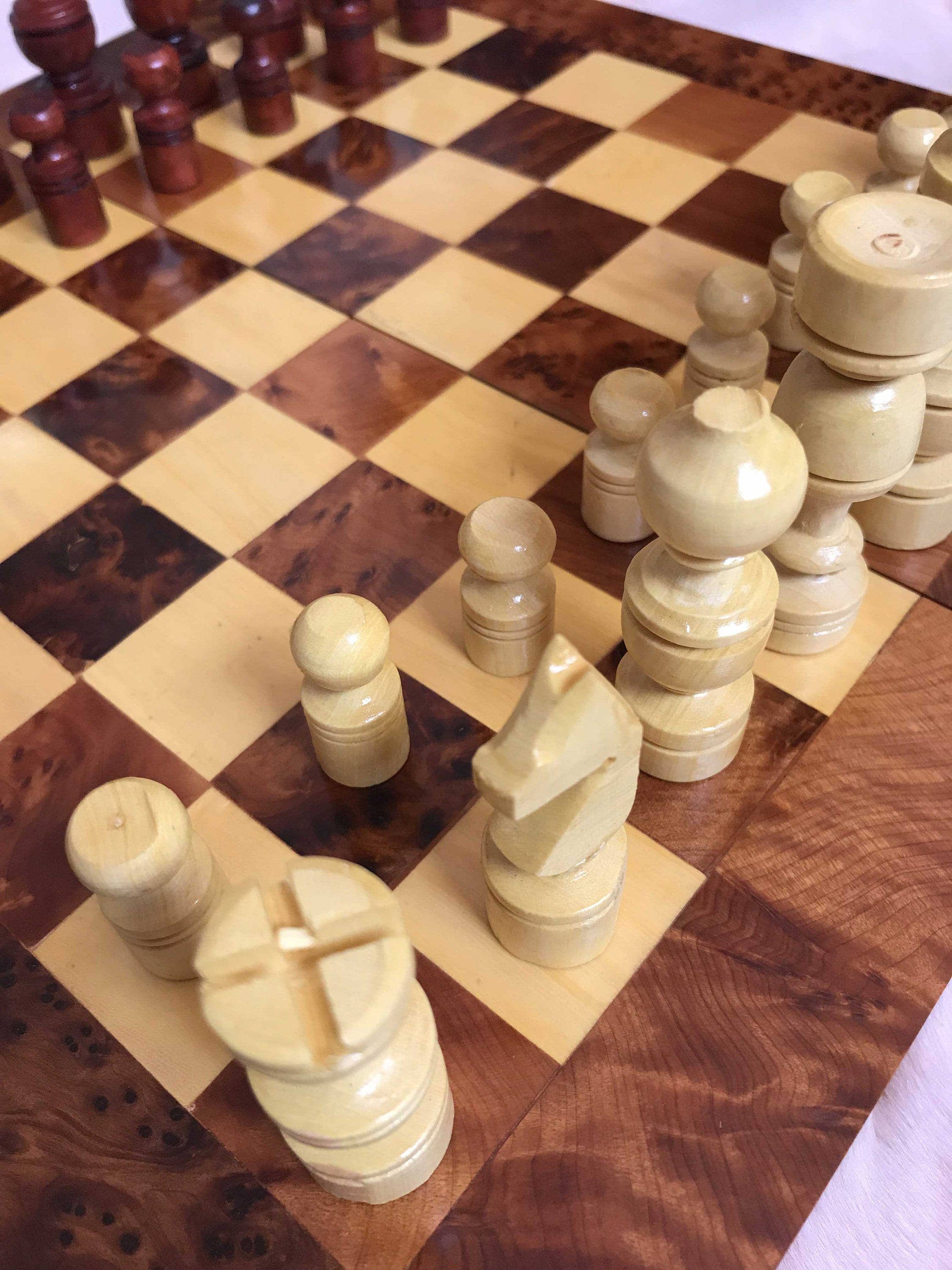 AtlasPerles – wholesale Jewellery box/organiser – Moroccan backgammon and chess set game,handmade chess - backgammon board games,one board multiple games,lemon thuya wooden games4