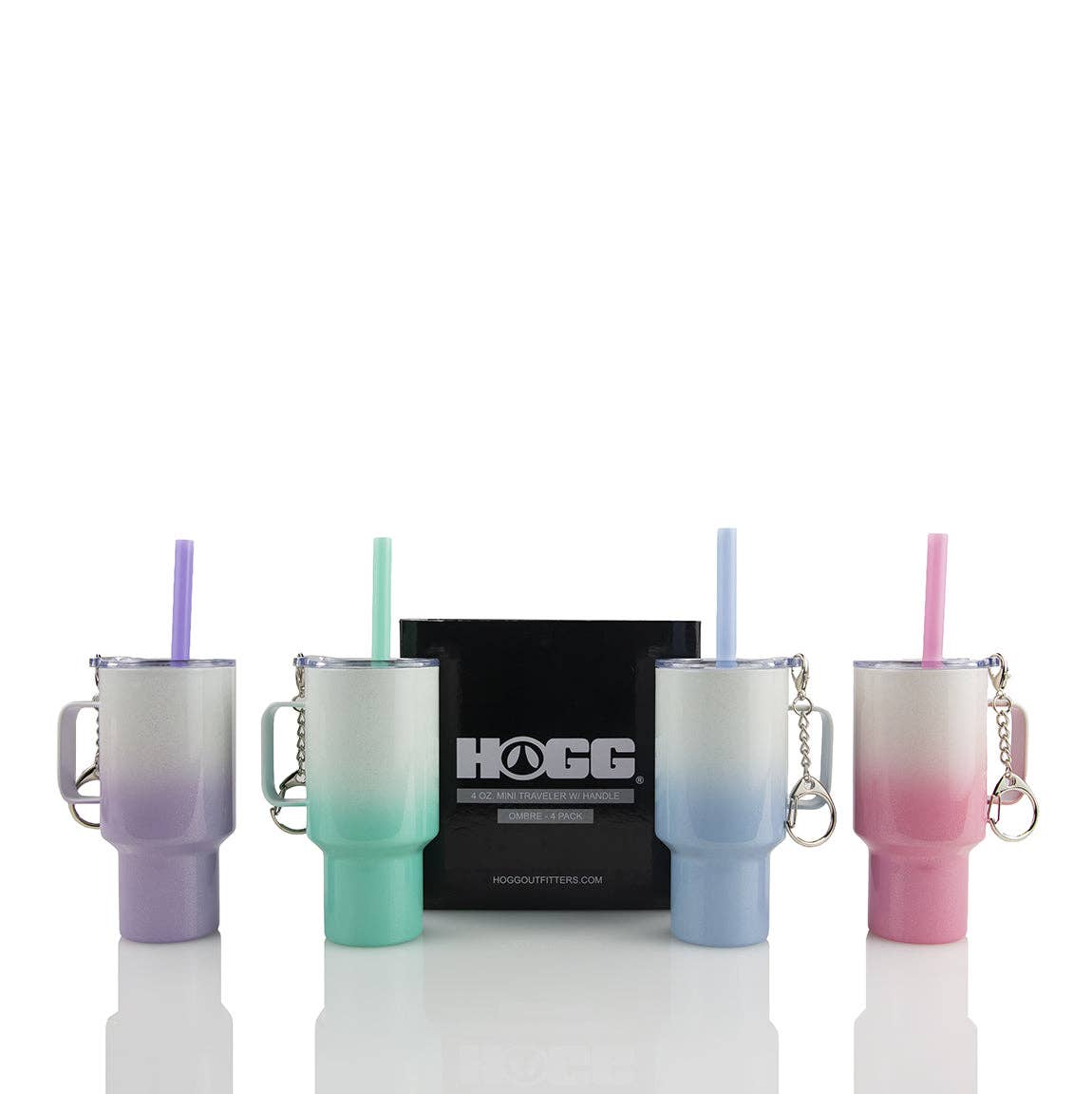 Hogg Outfitters – wholesale Shot glass – 4oz SUBLIMATION MINI TRAVELER TUMBLER SET - 4 PACK1