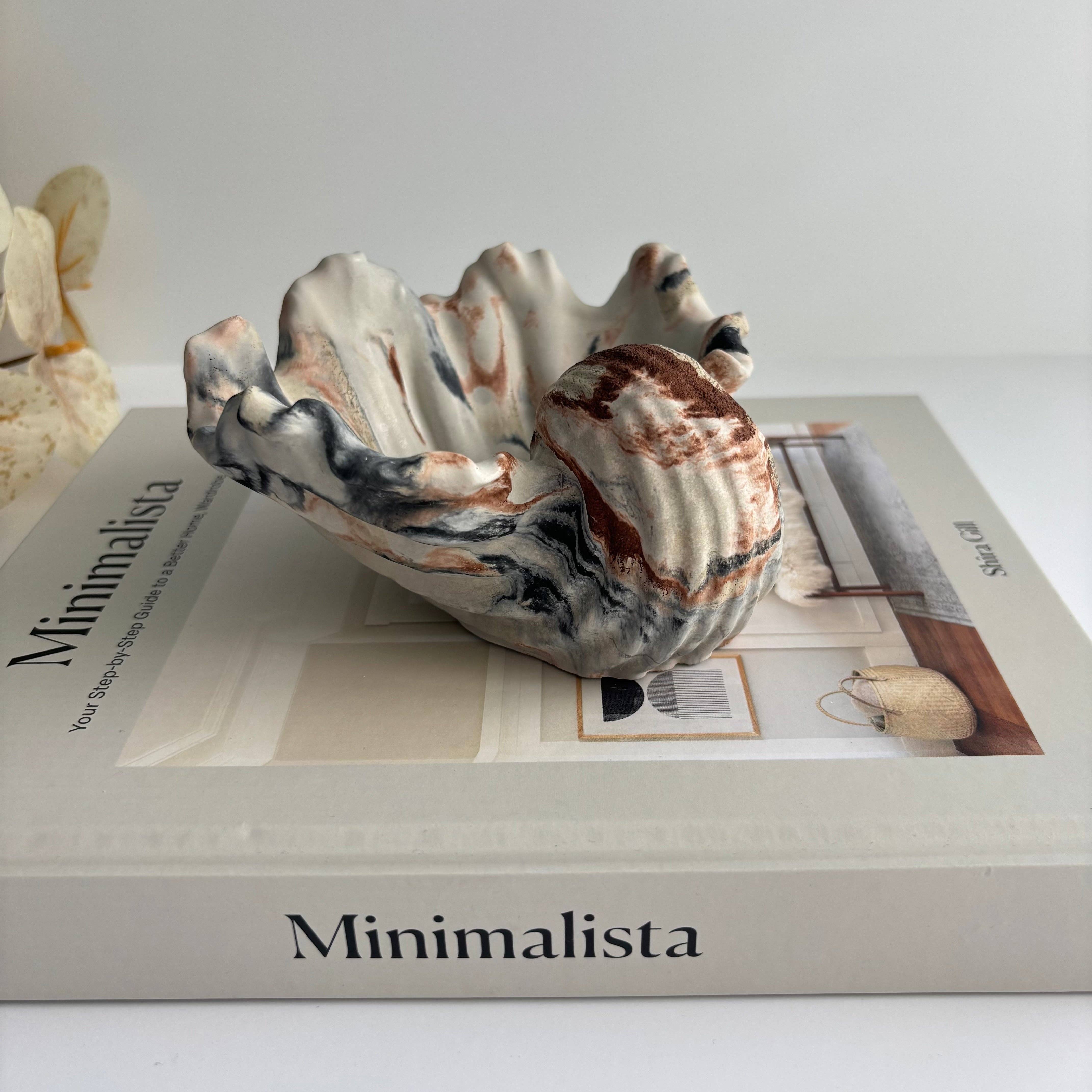 Fancy Concrete - Wholesale Decorative Plate/Dish/Bowl - Selene - Shell Bowl-Dish8