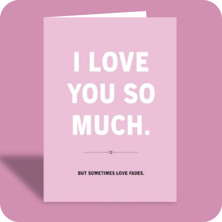 C-033 – Lustige Liebeskarte – Du so sehr für den Großhandel von Bald Guy Greetings