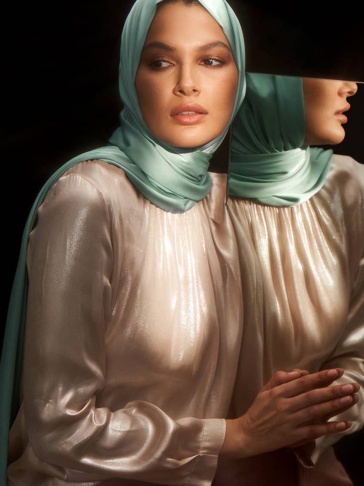 Perfect Satin Hijab - Pistachio for wholesale by Haute Hijab