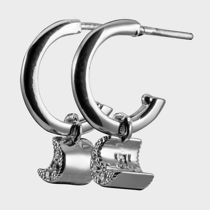 MOON Huggie Earrings for wholesale by STELLA VALLE