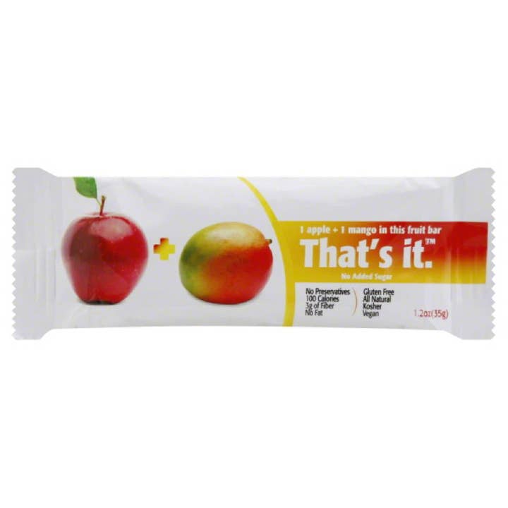 Thats It Barre de Fruits 1 Pomme + 1 Mangue, 34 g pour la vente par KeHE Distributors, LLC