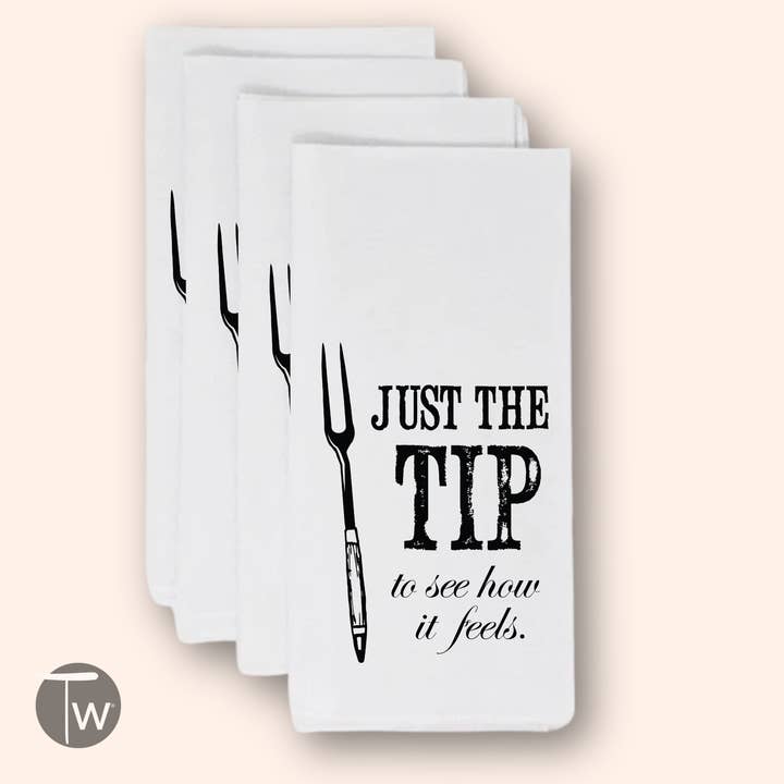 Twisted Wares - Wholesale Tea Towel - Just The Tip Superior Cotton Towel4
