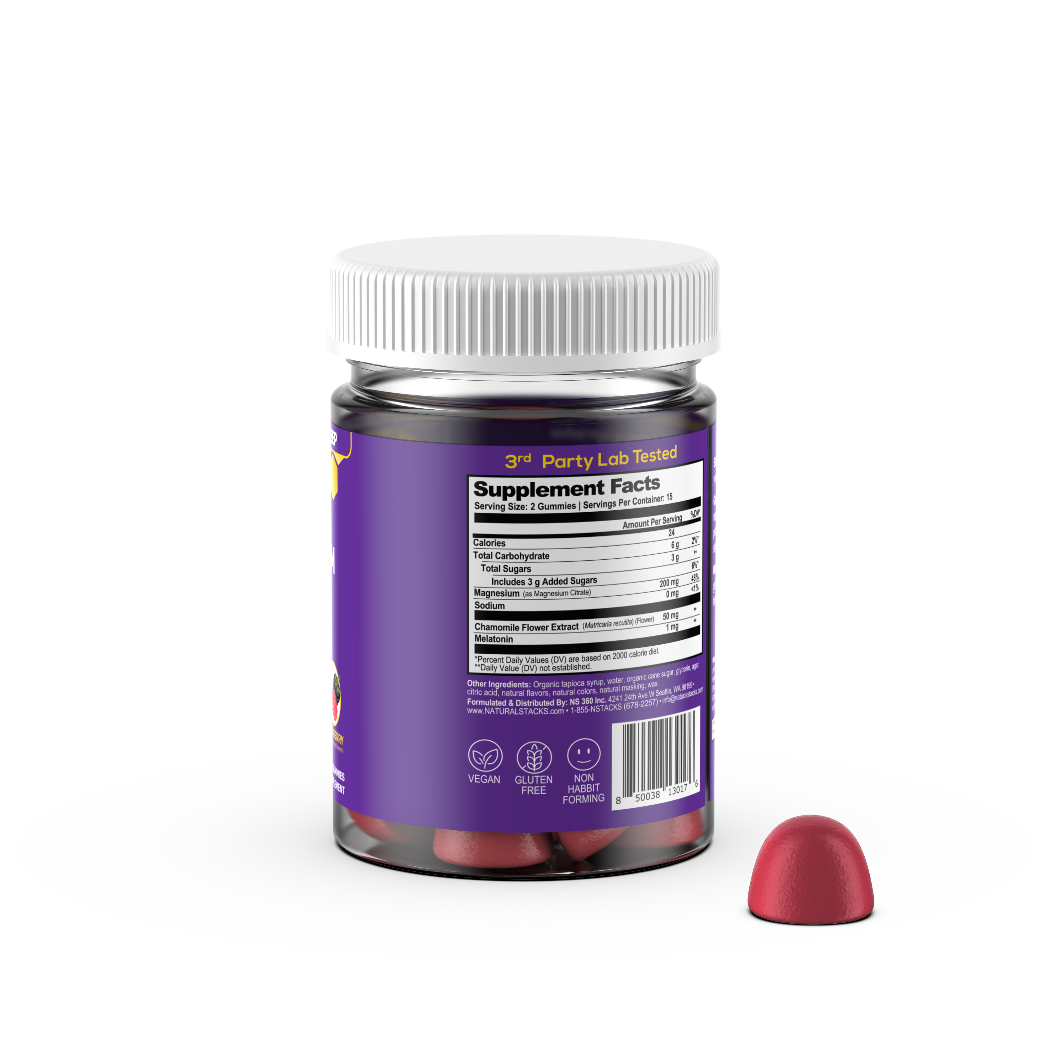 Natural Stacks - Wholesale Oral Supplement/Vitamin - Sleep Magnesium Gummies3