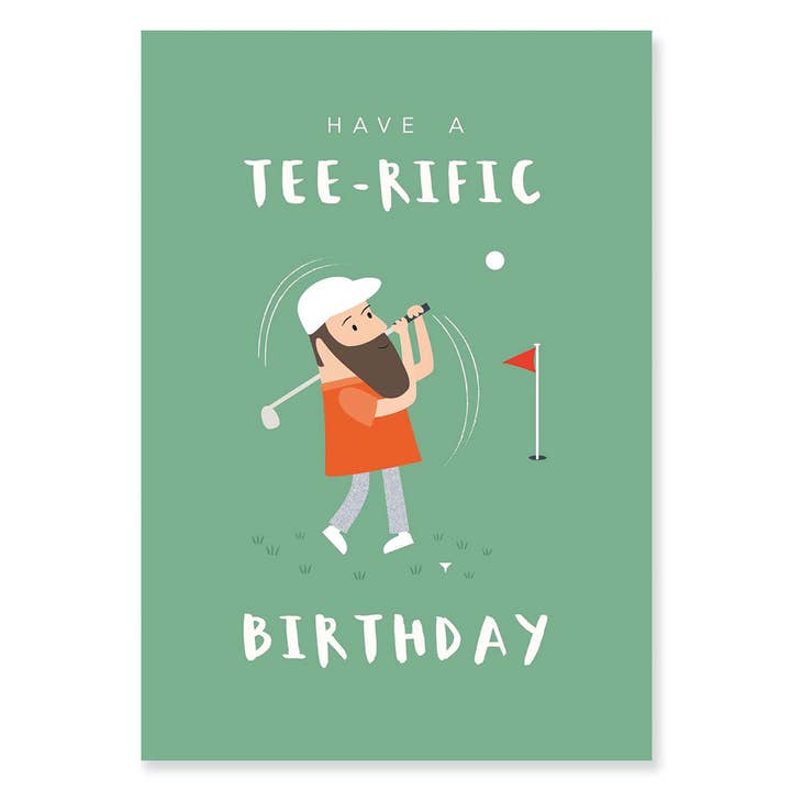 Klara Hawkins – wholesale Birthday card – Tee-rific Golf Birthday1