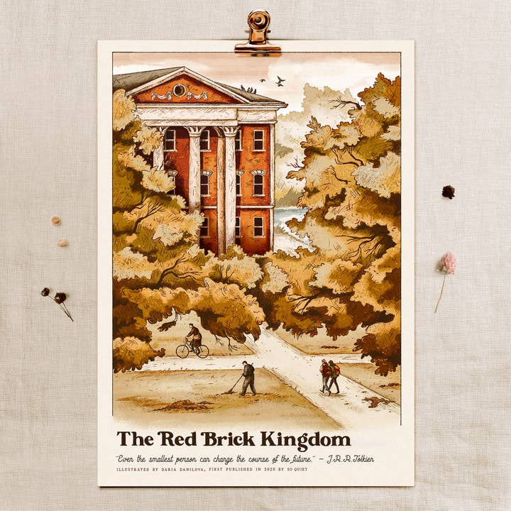 Kunsttryk af Det Røde Murstensrige for engroshandel hos So Quiet