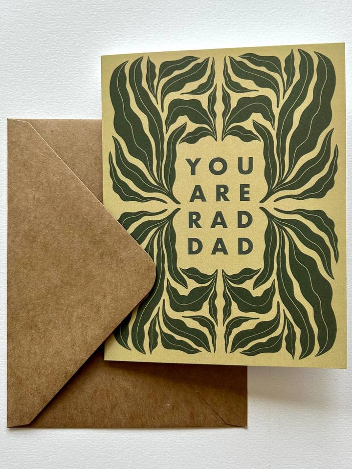 RAD DAD Card for wholesale by Chelsea Calkins Design
