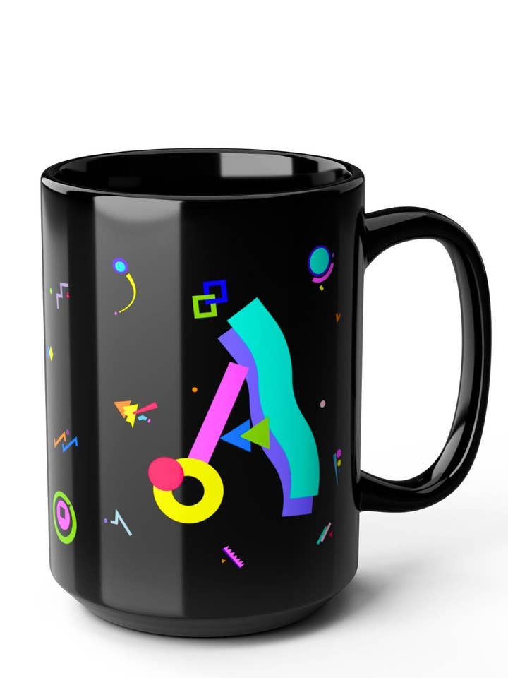 Mugs Initiaux POPtype – 15oz | Collection Encre & Asphalte pour la vente par Tourist Tee Co.