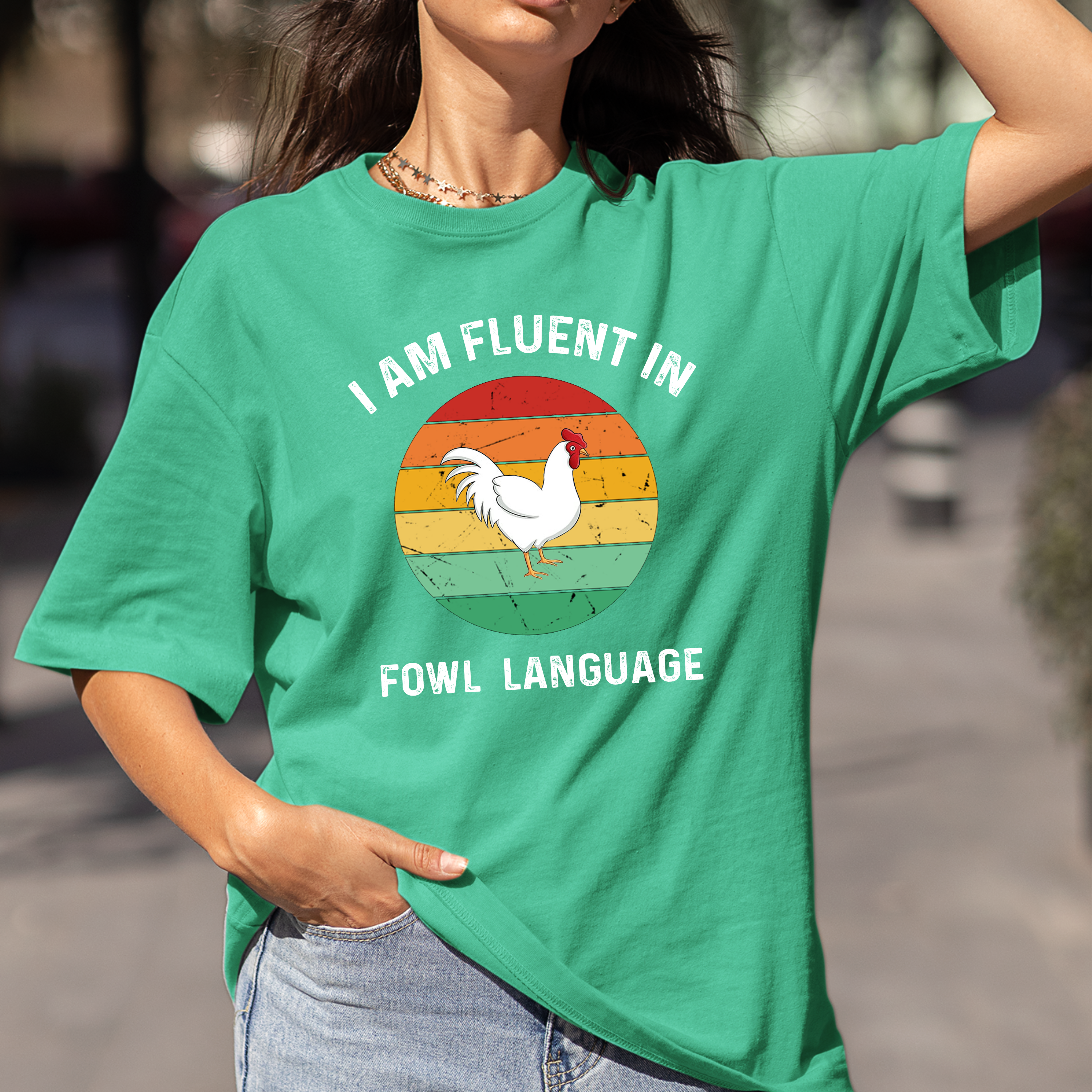 LA Shirt Company - Wholesale T-Shirt (Graphic) - Women's - I Am Fluent In Fowl Language - Bella Graphic Tee0