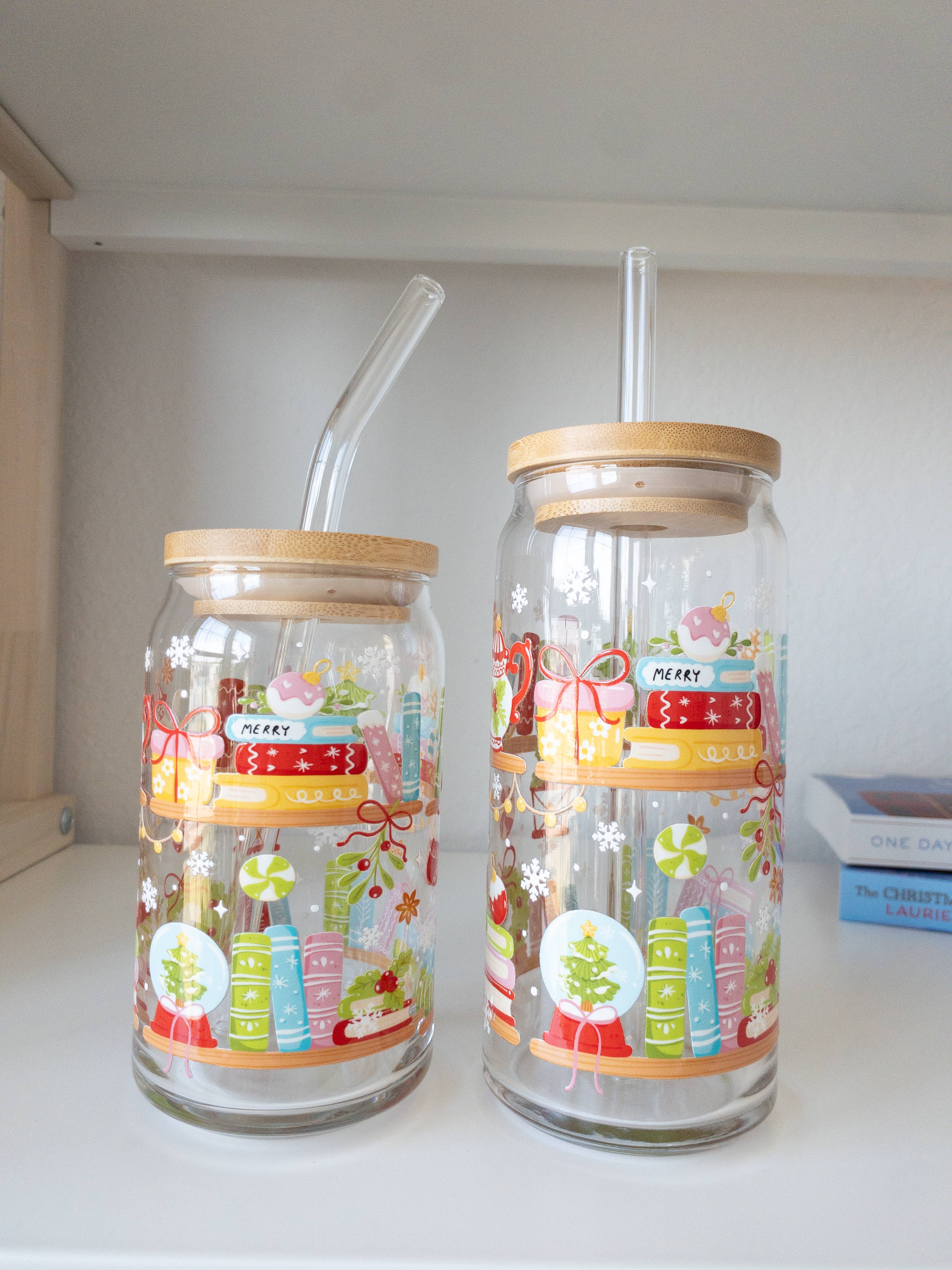 Be Bold Stay Bold – wholesale Drinking glass/cup – Bookish Holiday Glass Cup 3