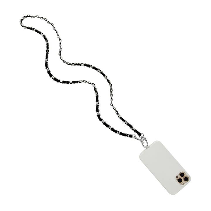 Borsa a tracolla per telefono - Pelle e catena a tracolla in argento per la vendita all'ingrosso da parte di Oventure