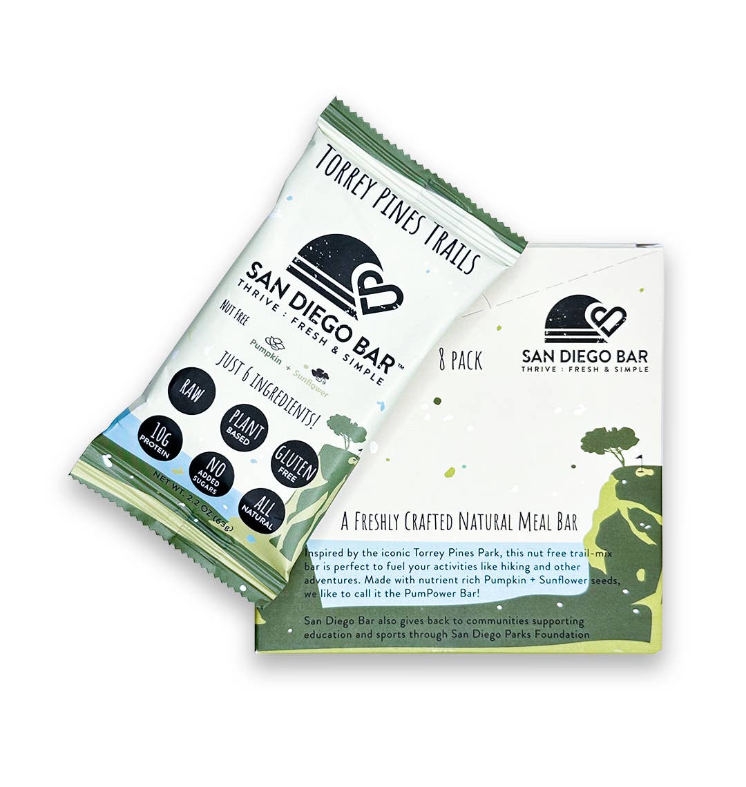 San Diego Bar - Wholesale Snack Bar - San Diego Bar Torrey Pines Trails ( $18.00 / 8 Pack )3