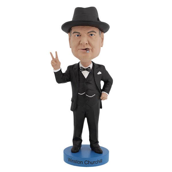 Royal Bobbles - Wholesale Decorative Figurine - Royal Bobbles Winston Churchill V2 Collectible Bobblehead