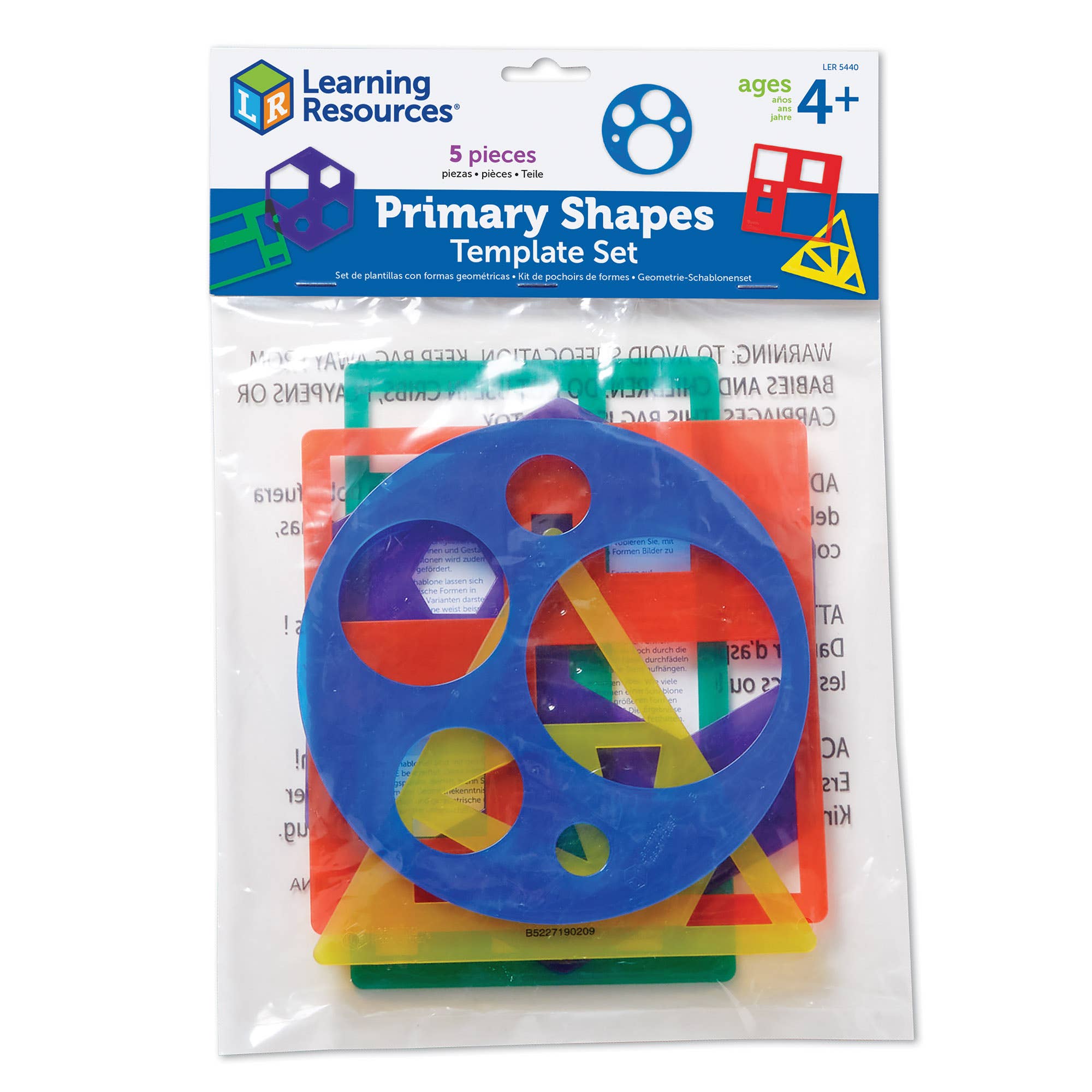 Learning Resources - Wholesale Toy Set - Kids - Primary Shapes Template Set1
