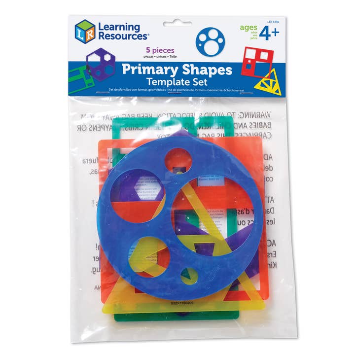 Learning Resources - Wholesale Toy Set - Kids - Primary Shapes Template Set1