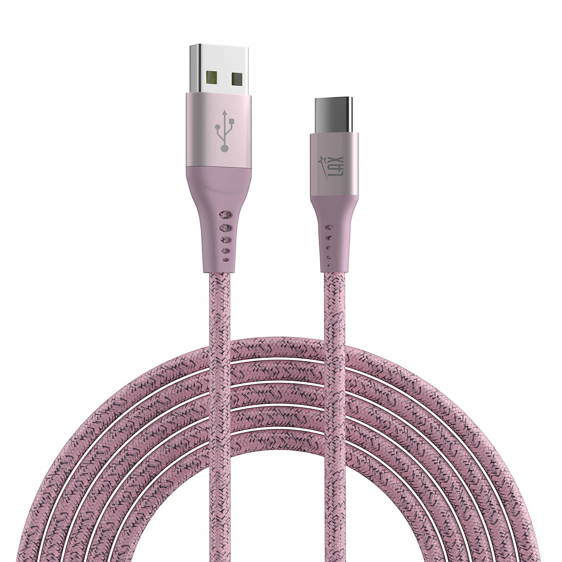 LAX Gadgets - Wholesale Charging Cable - LAX Fast Charging Lace USB-C Cables - 10ft Retail Pack1