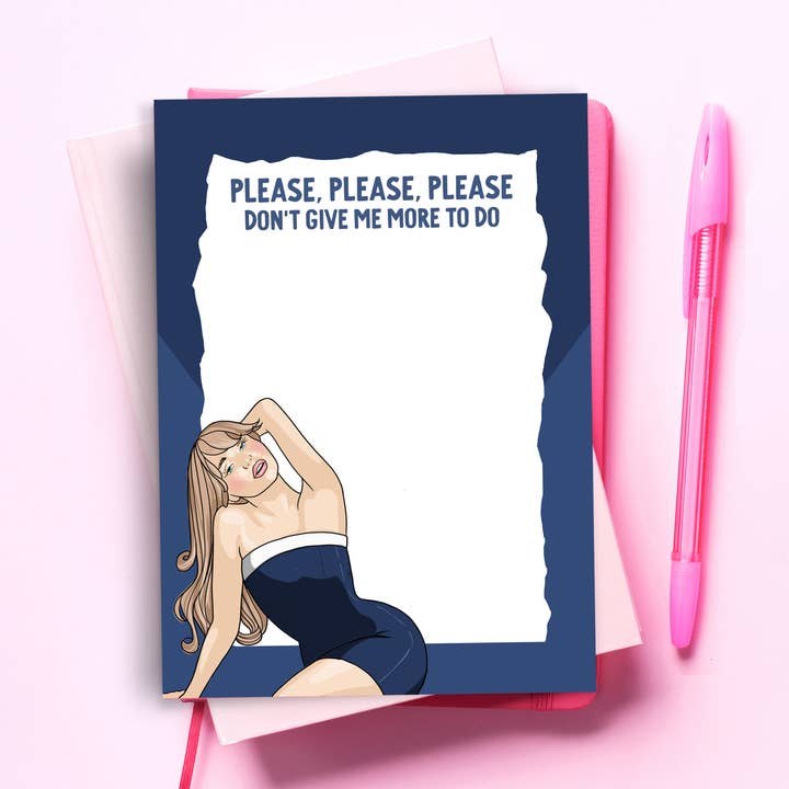 Pop Cult Paper – wholesale Notepad – Sabrina Carpenter Funny Notepad - Pop Culture Stationery