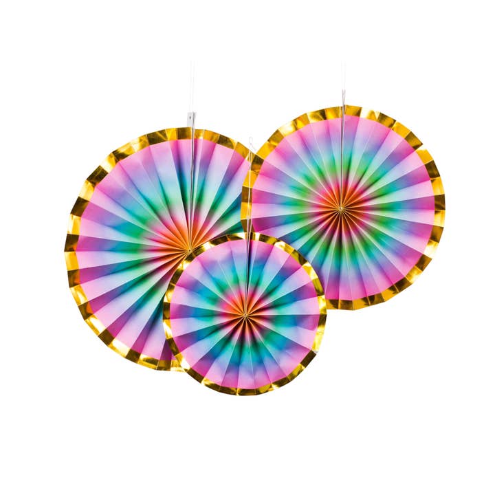 Papieren waaier, set van 3 stuks, ombre ontwerp voor wholesale door Designhouse95