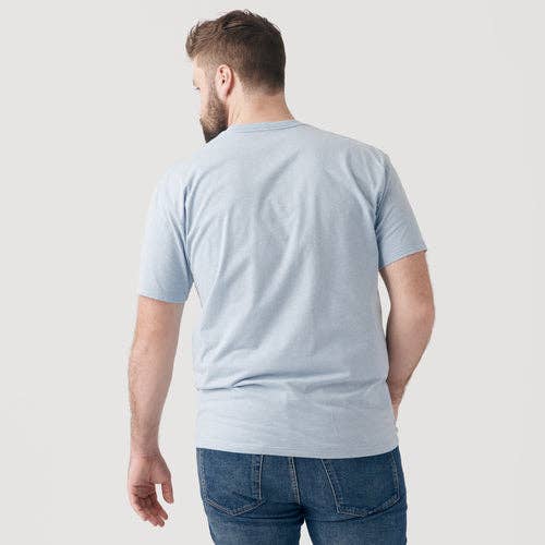 True Classic - Wholesale T-Shirt - Men's - Short Sleeve T-Shirt | Crew Neck | Heather Pale Blue6
