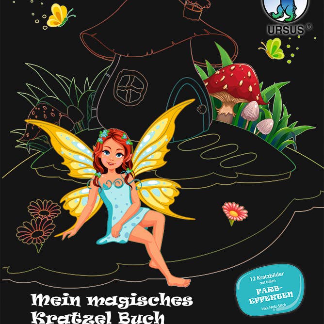 My Magic Scratzel Book “Fairies & Princesses” for wholesale by URSUS® / Buntpapierfabrik Ludwig Bähr GmbH & Co. KG