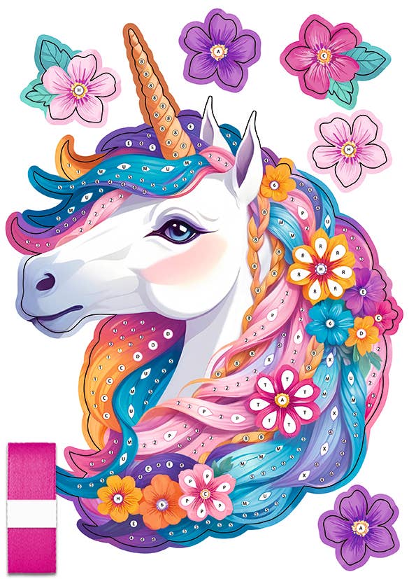 URSUS® / Buntpapierfabrik Ludwig Bähr GmbH & Co. KG - Wholesale DIY Craft Kit - Kids - Diamond Painting Deco Set "Fancy Unicorn"2