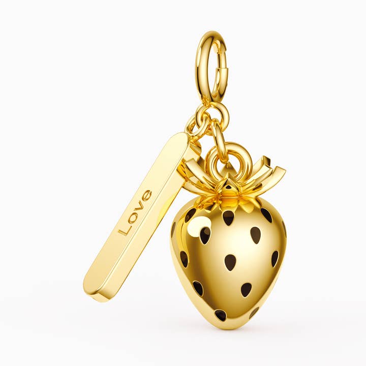 Fruits of Spirit Love Strawberry Charm for wholesale by Vanimy Jewelry
