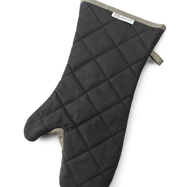 Manopla Outset Cotton Grill, negra, 17 pulgadas de largo para venta al por mayor de Fox Run Brands