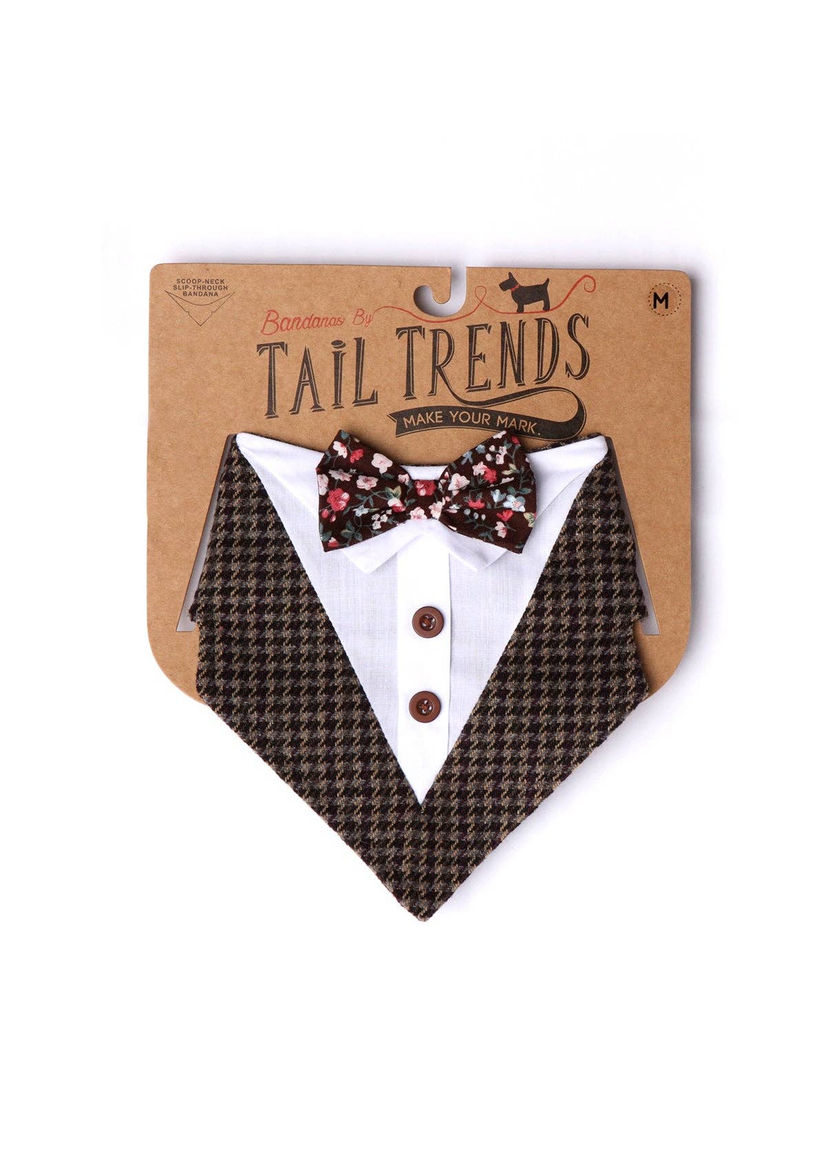 Blue Tatoo Floral Bow Tie Formal Bandana for wholesale on Faire1