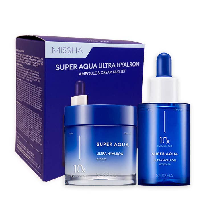 MISSHA Super Aqua Ultra Hyalron Ampoule & Cream Duo Set for wholesale by Exod International